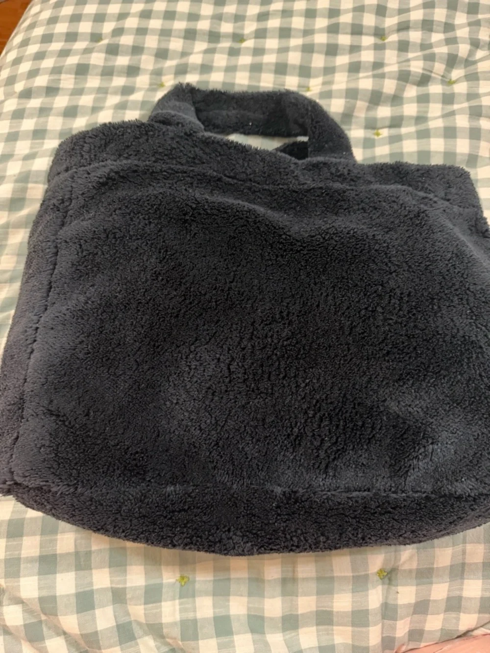 Prada black terry cloth tote